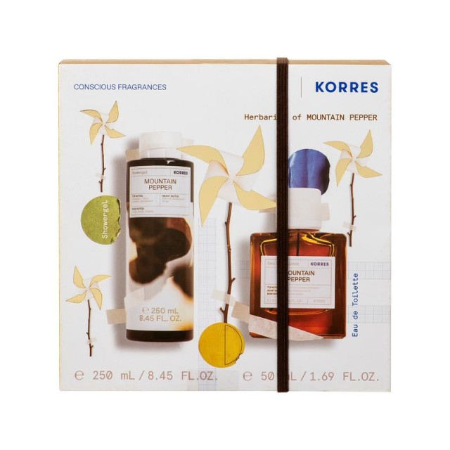 KORRES - Promo Mountain Pepper Eau de Toilette 50ml & Mountain Pepper Αφρόλουτρο 250ml