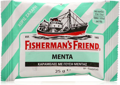 FISHERMANS FRIEND - Καραμέλες για τον Πονόλαιμο με Γεύση Μέντα Χωρίς Ζάχαρη 25gr