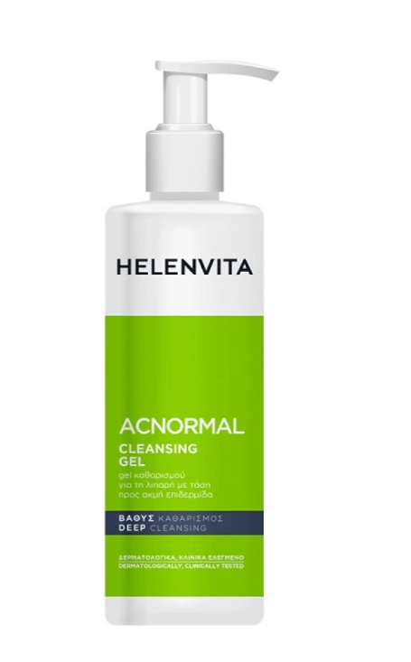 HELENVITA - ACNormal Cleansing Gel Καθαριστικό Τζελ Προσώπου για Λιπαρές Επιδερμίδες 200ml