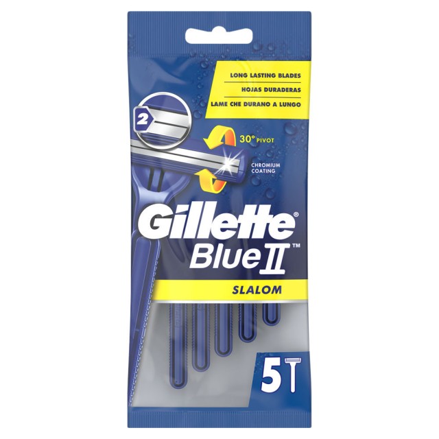 GILLETTE - Blue II Slalom 5τμχ