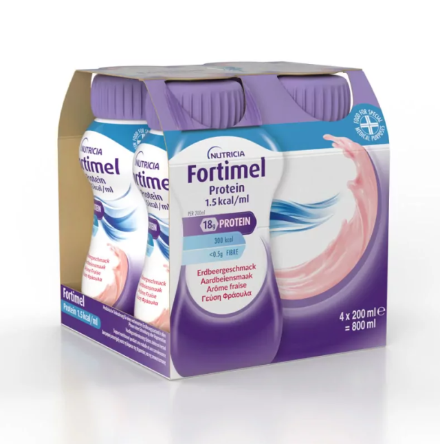 NUTRICIA - Fortimel Extra Με Γεύση Φράουλα 4x200ml