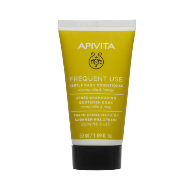 APIVITA -  Frequent Use Conditioner Μαλακτική Κρέμα Αναδόμησης για Καθημερινή Χρήση με Χαμομήλι & Μέλι 50ml, Travel Size