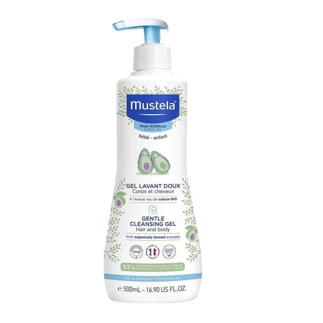 MUSTELA - Gentle Cleansing Gel Απαλό Τζελ Καθαρισμού για Μαλλιά & Σώμα 500ml