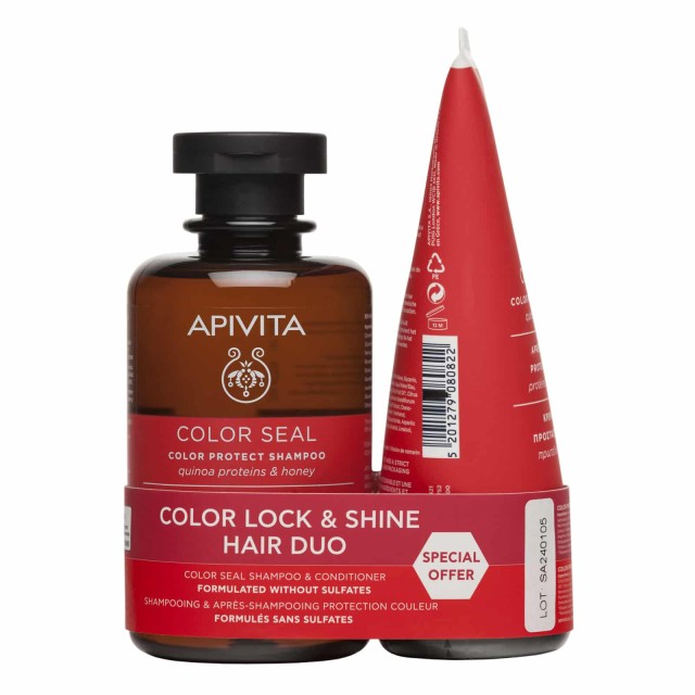 APIVITA - Promo Color Protect Shampoo Σαμπουάν Προστασίας Χρώματος 250ml & Conditioner Μαλακτική Κρέμα Προστασίας Χρώματος 150ml