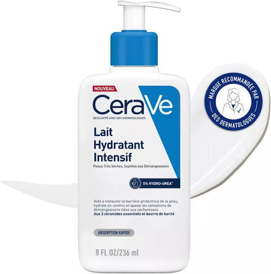 CERAVE - Intensive Moisturising Lotion Ενυδατική Λοσιόν Σώματος με Ουρία για Ξηρές Επιδερμίδες 236ml