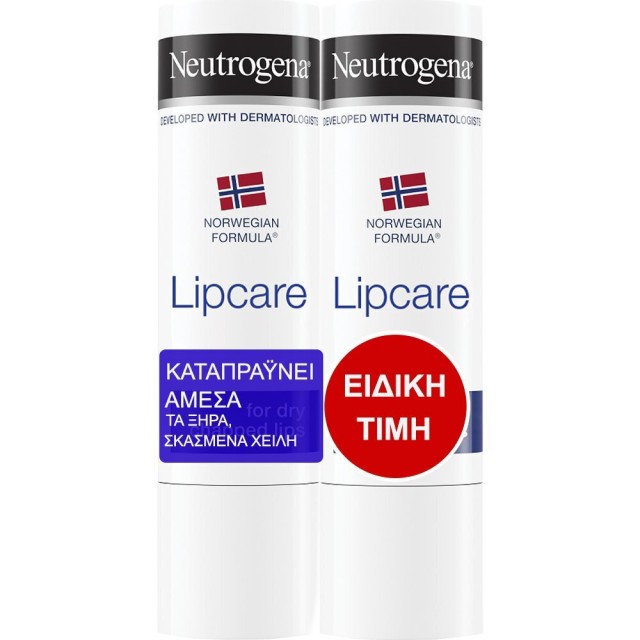 NEUTROGENA - Promo Lipcare Ενυδατικό Στικ Χειλιών 2x4.8g