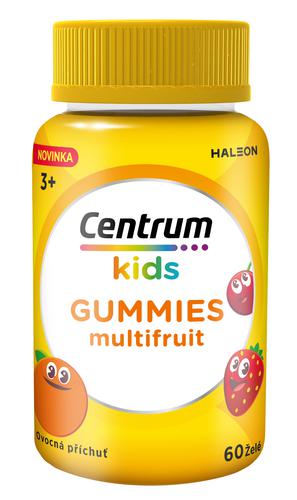 CENTRUM - Kids Gummies Multi Ζελεδάκια με Φυσική Γεύση Φρούτων για την Υποστήριξη της Υγιούς Ανάπτυξης των Παιδιών 60 μασώμενα ζελεδάκια