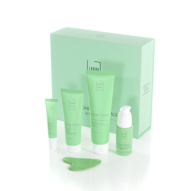 LAVISH CARE - Promo Skin Care Essentials Box Set Acne Clear Ολοκληρωμένο Σετ Περιποίησης Προσώπου για Λιπαρά Δέρματα με Προδιάθεση Εμφάνισης Ακμής