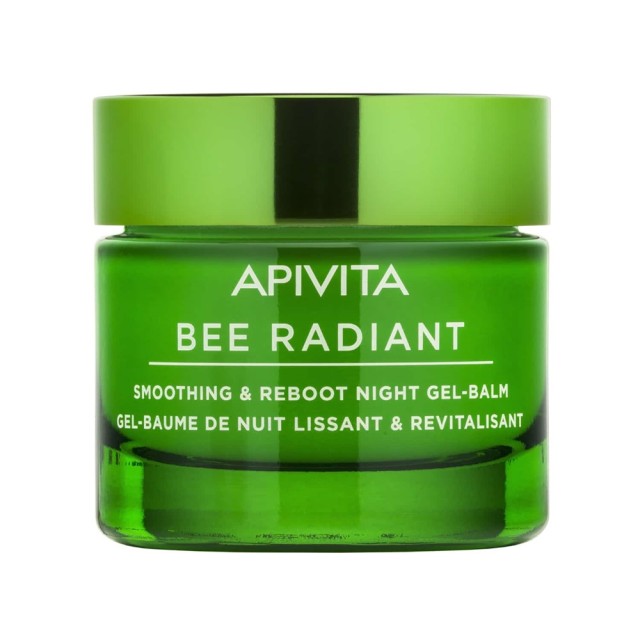 APIVITA - Bee Radiant Gel Balm Νύχτας Λευκή Παιώνια & Πατενταρισμένη Πρόπολη 50ml