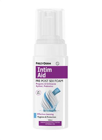 FREZYDERM - Intim Aid Pre Post Sex Foam PH4.5 Πλούσιος Αφρός της Ευαίσθητης Περιοχής Πριν και Μετά τη Σεξουαλική Επαφή 100ml