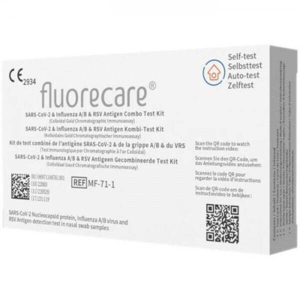 FLUORECARE- Διαγνωστικό Ρινικό Τεστ 4IN1(RSV+SARS-COV2+FLU A+B) 1τμχ