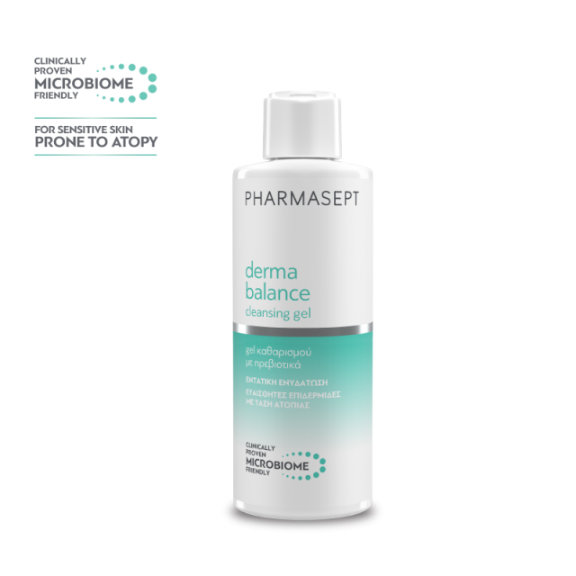 PHARMASEPT - Derma Balance Cleansing Gel Αφρόλουτρο Για Πρόσωπο & Σώμα Ιδανικό Για Ξηρή Πολύ Ξηρή Ευαίσθητη Επιδερμίδα 250ml