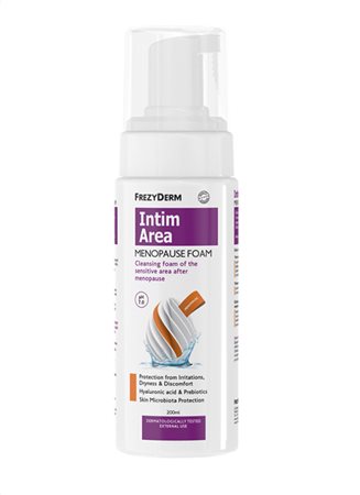 FREZYDERM - Intim Area Menopause Foam Αφρός Εξειδικευμένης Σύνθεσης για την Περίοδο της Εμμηνόπαυσης 200ml