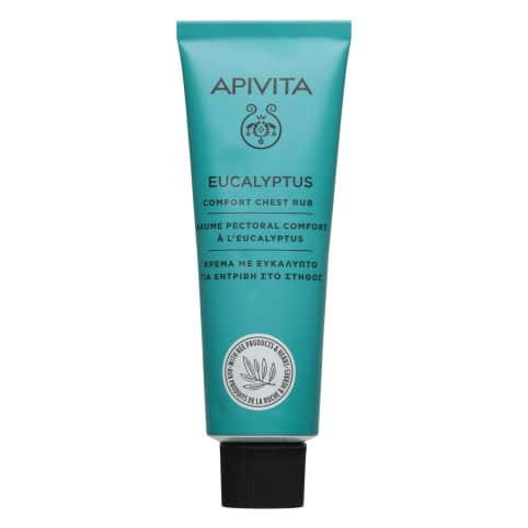 APIVITA - Eucalyotus Comfort Chest Rub Κρέμα με Ευκάλυπτο για Εντριβή στο Στήθος 50ml