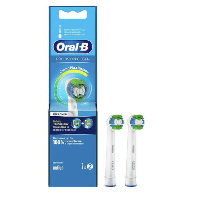 ORAL-B - Precision Clean Ανταλλακτικές Κεφαλές για Ηλεκτρική Οδοντόβουρτσα 2τμχ