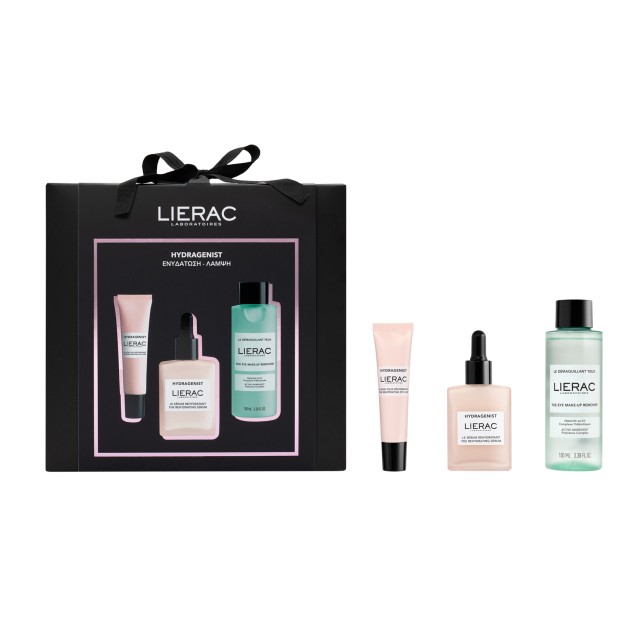 LIERAC - Promo Hydragenist Serum 30ml & Hydragenist Eye Care 15ml & Hydragenist Eye Make-up Remover 100ml