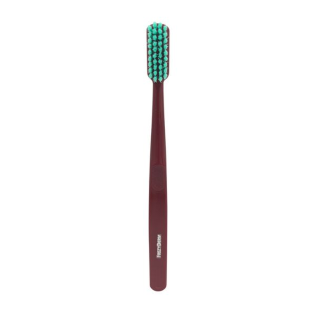 FREZYDERM - Toothbrush Soft Burgundy Μαλακή Οδοντόβουρτσα Ενηλίκων Μπορντό 1 τμχ