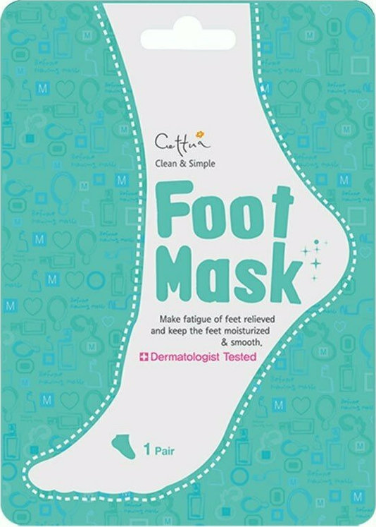 VICAN - Cettua Clean & Simple Foot Mask Ενυδατική Μάσκα Ποδιών για Ξηρά & Σκασμένα Πόδια 1 ζευγάρι