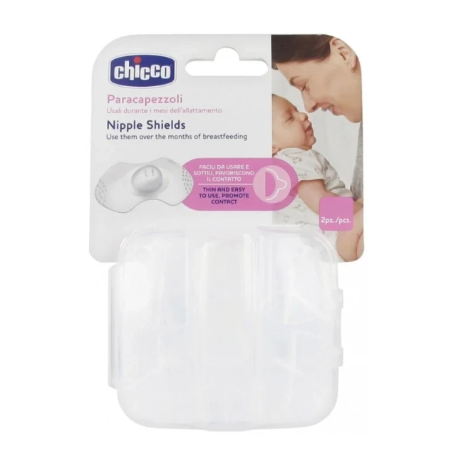 CHICCO - Skin To Skin Silicone Nipple Shields Κάλυπτρα Θηλής Small / Medium 2τμχ