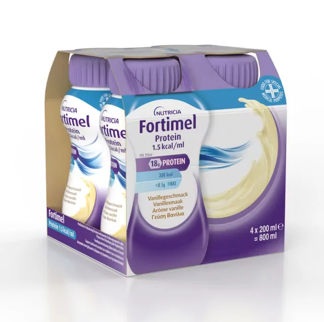 NUTRICIA - Fortimel Extra Με Γεύση Βανίλια 4x200ml