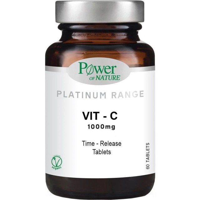 POWER HEALTH - Platinum Range Vit-C 1000mg Βιταμίνη C Βραδείας Αποδέσμευσης 60tabs