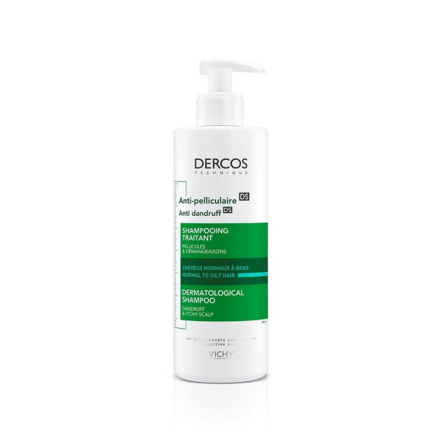 VICHY - Dercos Anti Dandruff Shampoo Greasy Hair Αντιπιτυριδικό Σαμπουάν Για Λιπαρά Μαλλιά 390ml