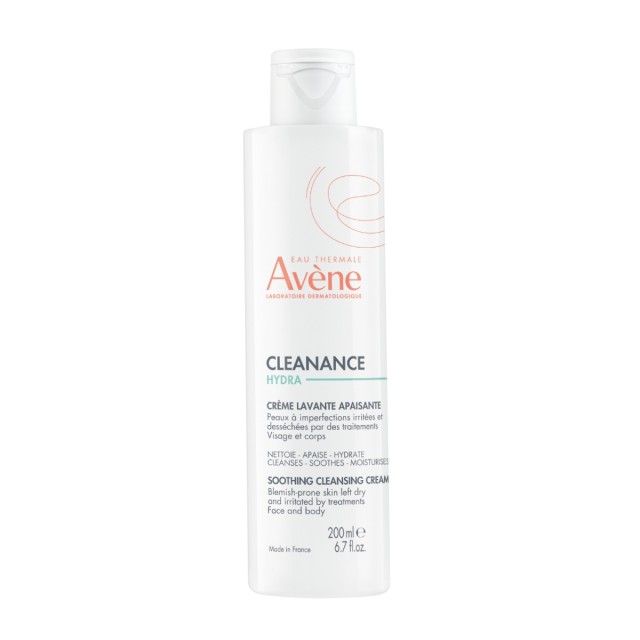 AVENE - Cleanance Hydra Creme Lavante Apaisante Καταπραϋντική Κρέμα Καθαρισμού 200ml