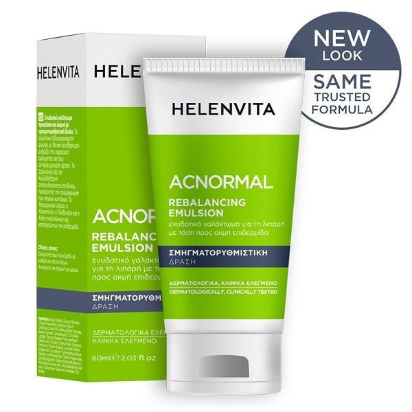 HELENVITA - ACNormal Rebalancing Emulsion Ενυδατική κρέμα προσώπου για τη λιπαρή με τάση προς ακμή επιδερμίδα, 60 ml