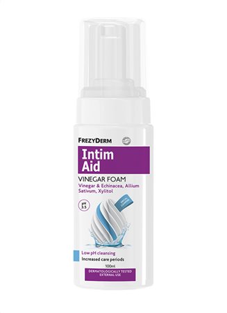 FREZYDERM - Intim Aid Vinegar Foam Ειδικός Aφρός Kαθαρισμού με Xαμηλό pH 3.5 100ml