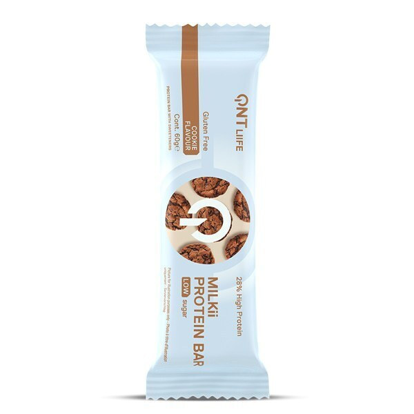 QNT - Milkii Protein Bar Μπάρα με 16.8gr Πρωτεΐνης & Γεύση Cookie 60gr