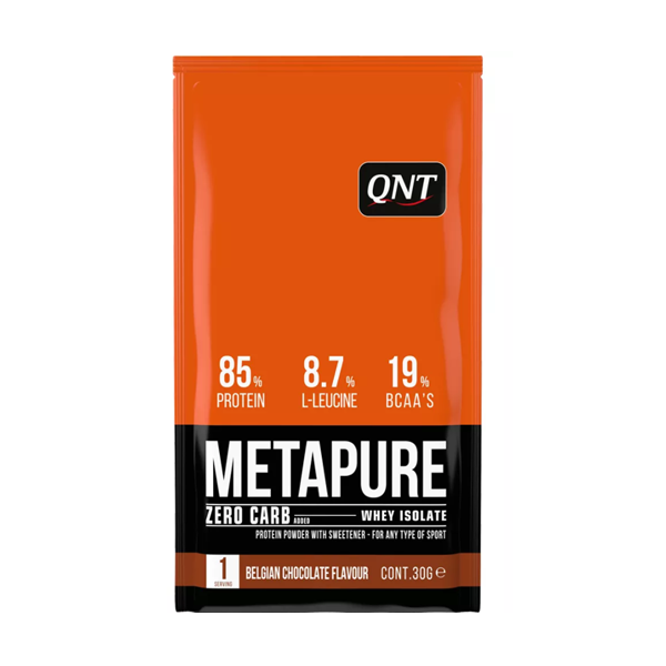 QNT - Metapure Zero Carb Whey Isolate Protein Belgian Chocolate - Πρωτεΐνη Ορού Γάλακτος με Γεύση Belgian Chocolate 30gr 30gr