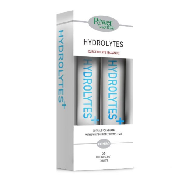 POWER HEALTH - Hydrolytes Stevia 20 Αναβράζοντα Δισκία & Δώρο Hydrolytes Stevia 20 Αναβράζοντα Δισκία