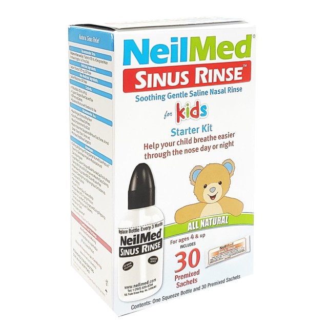 NEILMED - Sinus Rinse Kids Starter Kit Σύστημα Ρινικών Πλύσεων για Παιδιά 30τμχ