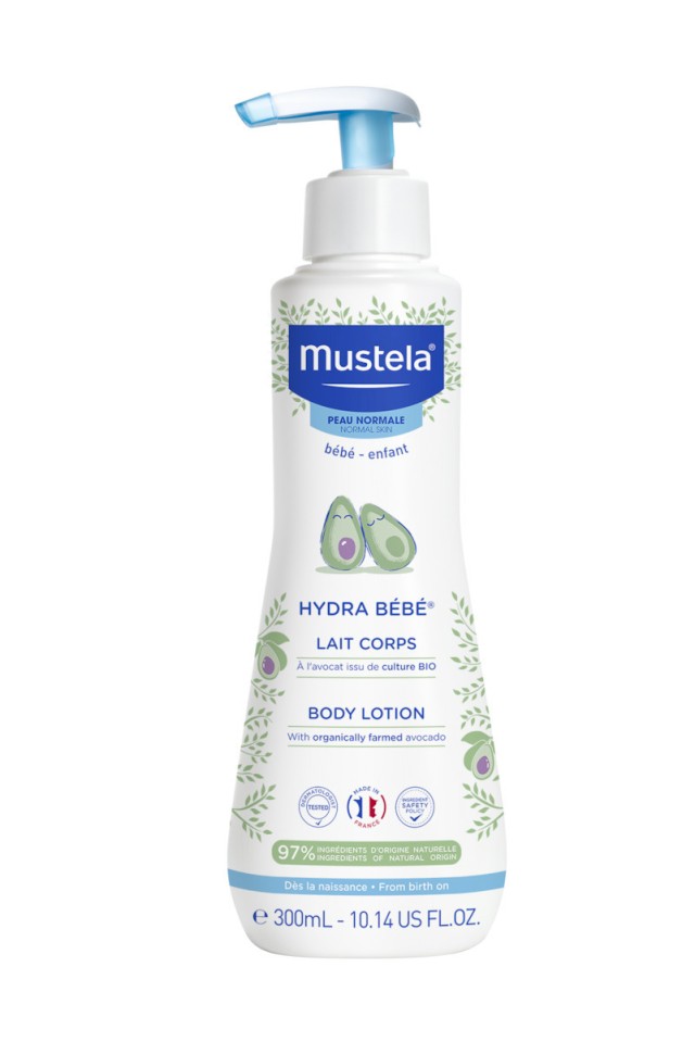 MUSTELA - Hydra Bebe Lait Corps Body Lotion Κρέμα Ενυδάτωσης Σώματος με Βιολογικό Αβοκάντο 300ml