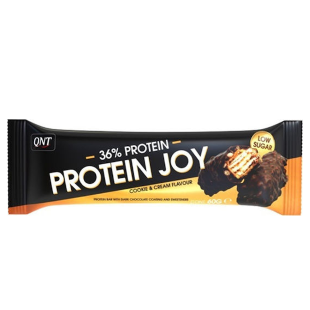 QNT -Protein Joy Μπάρα με 36% Πρωτεΐνη & Γεύση Cookies & Cream 60gr