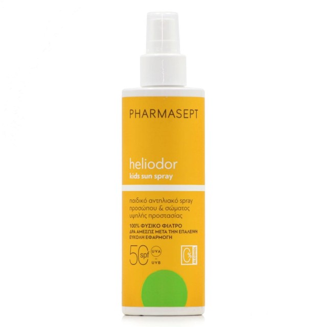 PHARMASEPT - Heliodor Αδιάβροχο Παιδικό Αντηλιακό Spray SPF50 165ml