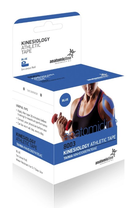 ANATOMIC LINE - Kinesiology ( Kinesio Tape ) Athletic Tape Χρώμα Μπλέ Ταινία Κινησιοθεραπείας 5cm x 5m [8003]