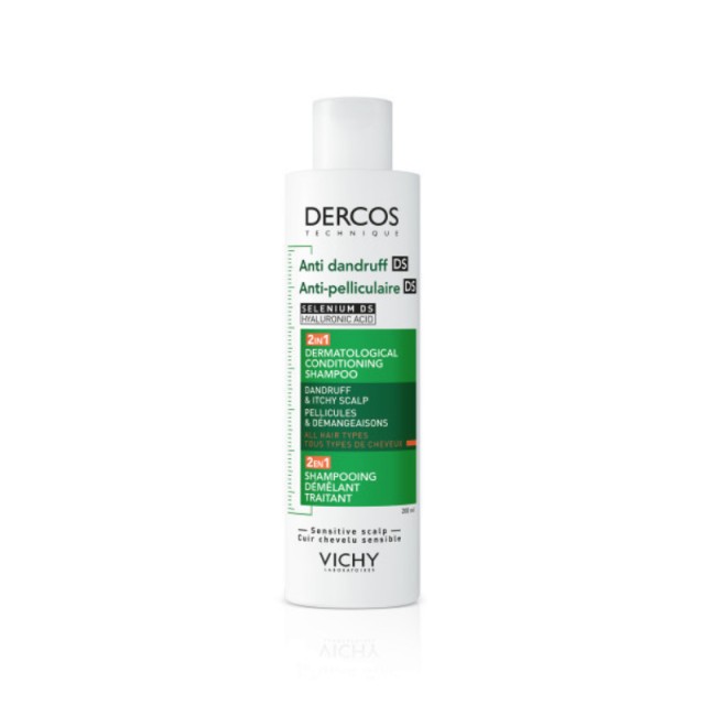 VICHY - Dercos Anti Dandruff Ds 2in1 Shampoo & Conditioner Αντιπυτιριδικό Σαμπουάν & Conditioner 200ml