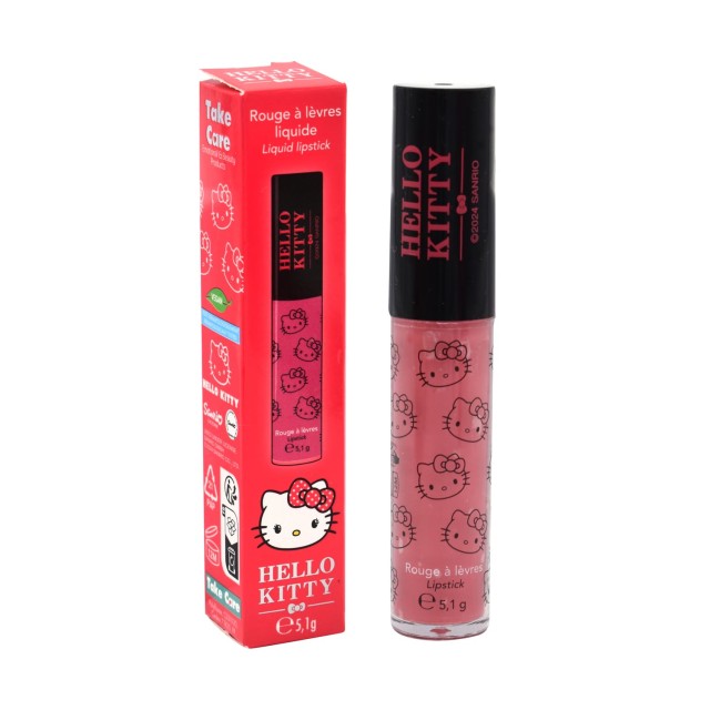 TAKE CARE - Hello Kitty Υγρό Κραγιόν Ροζ 5ml