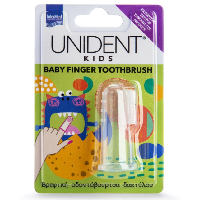 INTERMED -Unident Kids Baby Finger Βρεφική Οδοντόβουρτσα Δακτύλου 1τμχ