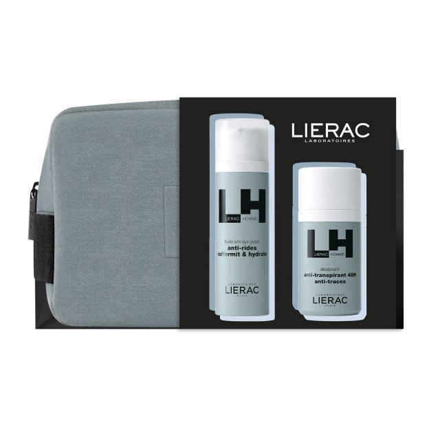 LIERAC - Promo Homme Global Anti-Age Fluid Ανδρική Λεπτόρρευστη Αντιρυτιδική Κρέμα 50ml & Deodorant Αποσμητικό 50ml