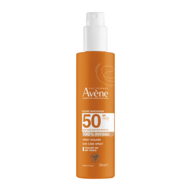 AVENE - Eau Thermale Spray SPF50+ Αντιηλιακό Προσώπου & Σώματος σε Μορφή Σπρέι για το Ευαίσθητο Δέρμα 200ml