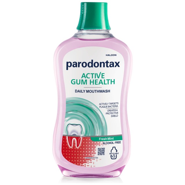 PARODONTAX - Active Gum Health Mouthwash Fresh Mint Στοματικό Διάλυμα 500ml