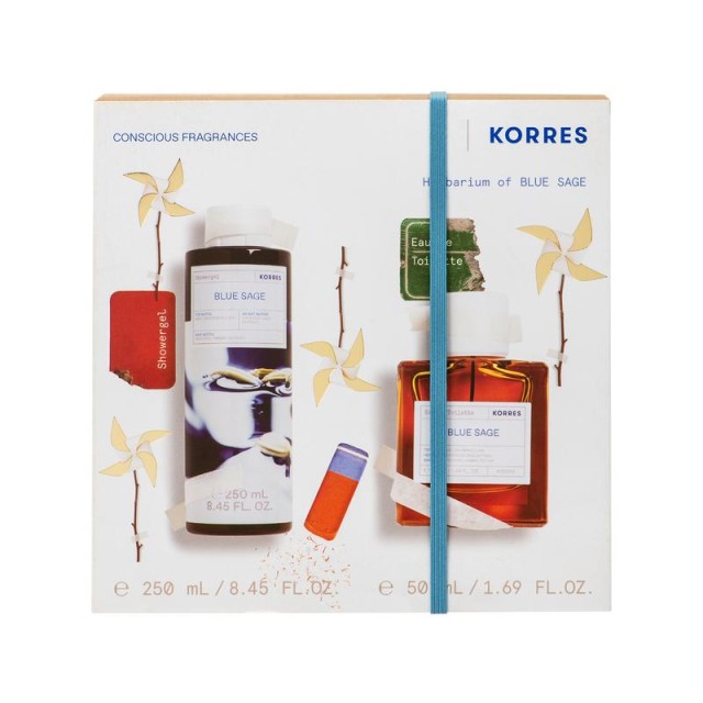 KORRES - Promo Blue Sage Eau De Toilette 50ml & Blue Sage Αφρόλουτρο 250ml