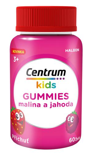 CENTRUM - Kids Gummies Berry Ζελεδάκια με Φυσική Γεύση Φράουλας & Βατόμουρου για την Υποστήριξη της Υγιούς Ανάπτυξης των Παιδιών 60 μασώμενα δισκία