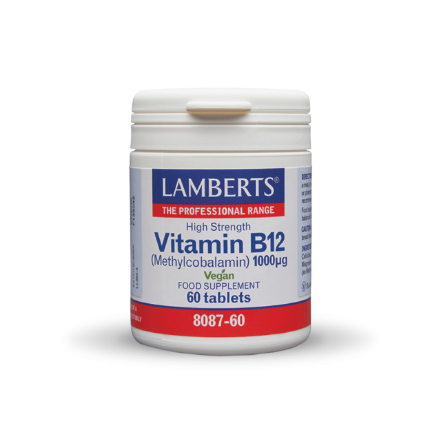 LAMBERTS - B12 1000μg Μεθυλοκοβαλαμίνη Vegan 60tabs